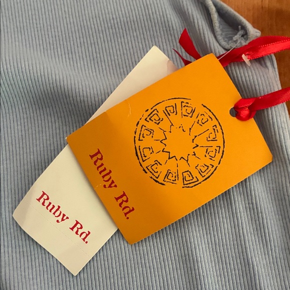 Ruby Rd. Blue Embellished Tank Top - Picture 4 of 8